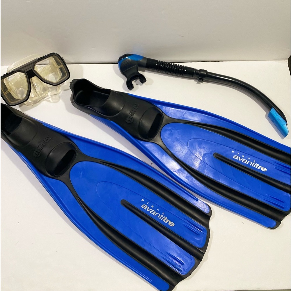 MARES Diving Fin Plana AVANTITRE, Snorker, and Diving mask 🤿 EVO drift SET.